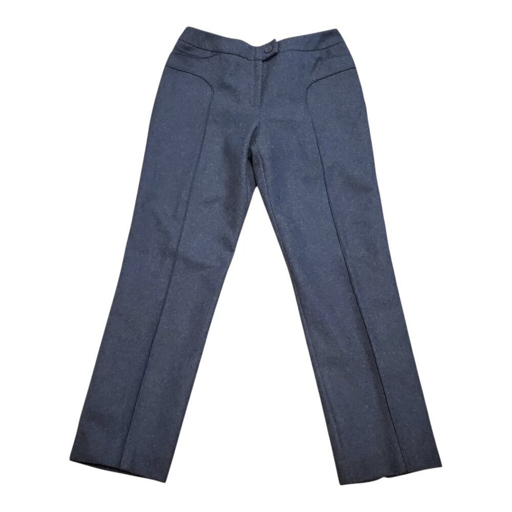 HARVE BENARD SZ 10 Womens Wool Blend Lined Beautifully Seamed Dress Pant Trouser